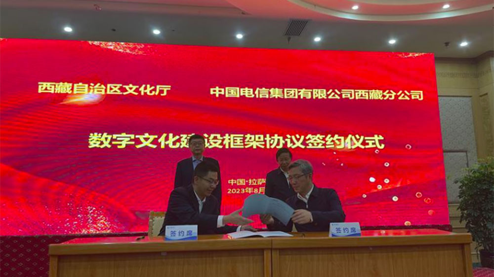 西藏：數(shù)字文化建設(shè)框架協(xié)議簽約儀式在拉薩舉行，共促數(shù)字文化建設(shè)互利共贏！
